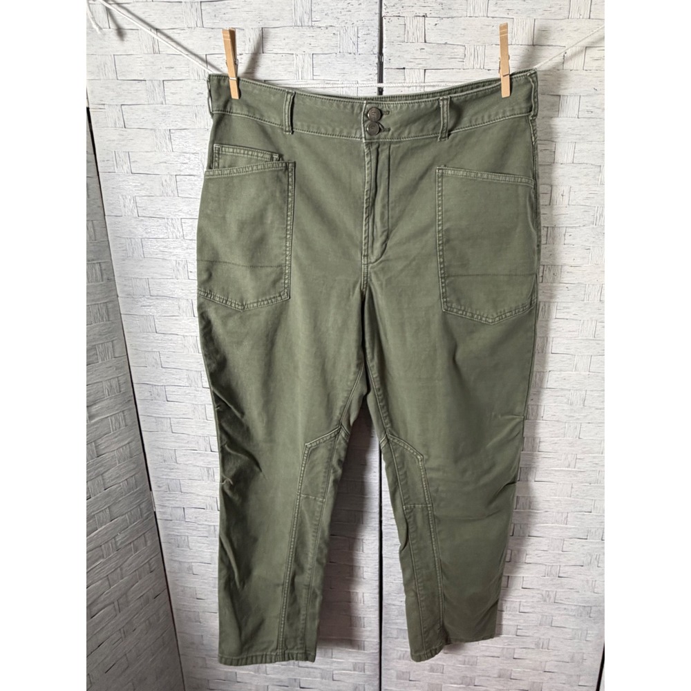 Pilcro Anthropologie Womens cargo Green Utility Pants High Rise Tapered gorpcore